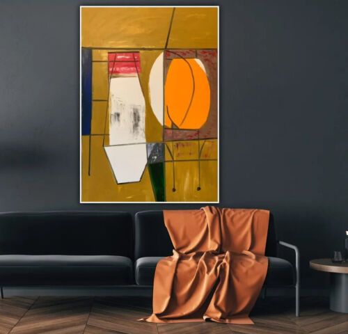 Robert Motherwell Western Air Oil Painting On Canvas 100 X 70cm Abstract Tate study