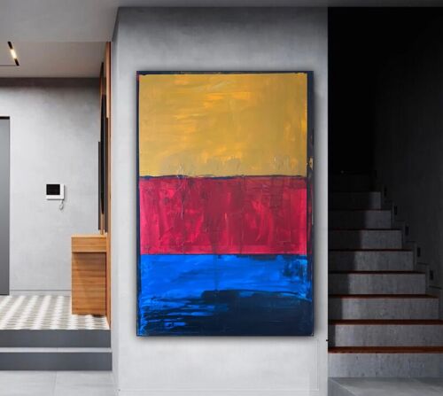 Rothko style Original Abstract Oil Painting On Canvas 76x52cm Seaside Colour II