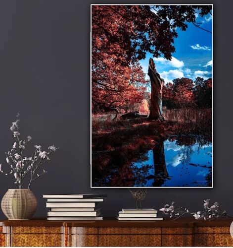 Large Abstract limited print On 81 x 55cm canvas City Scroll London Free postage