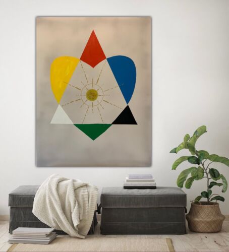 Kandinsky Style Original Abstract Large Oil Painting 90x70cm Balance Of Love ❤️ study