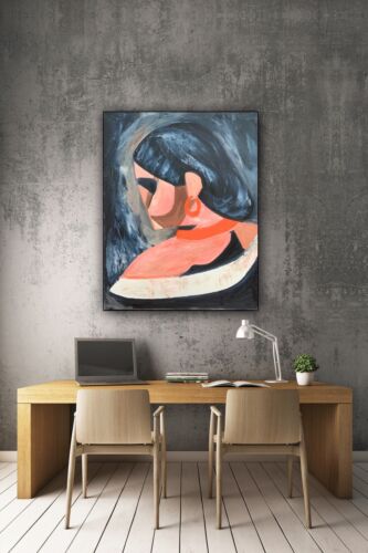 Original Abstract Oil Painting On Canvas 50x40cm Francis Picabia study