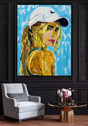 Oka Contemporary Abstract Original Oil Painting On 90x70cm Canvas Dream Girl portrait