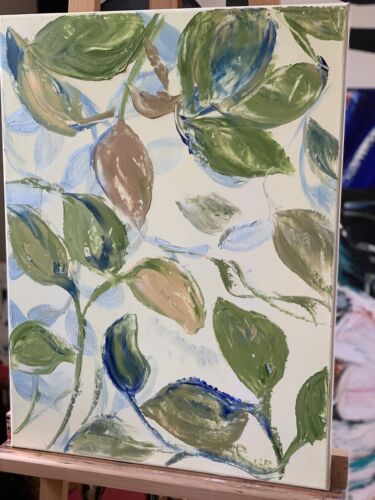 Impressionist Style Original Oil painting On Canvas 62x45cm Botanical Spring Oka floral