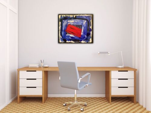 Howard Hodgkin Style Original Oil Painting 50X60cm On Canvas Ready To Hang City study