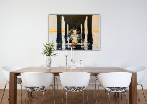 Richter Original Abstract Oil Painting On Canvas 84x60cm Bo Concept Manhattan