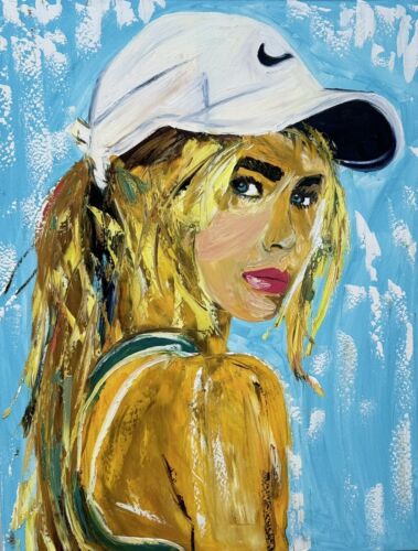 Oka Contemporary Abstract Original Oil Painting On 90x70cm Canvas Dream Girl portrait