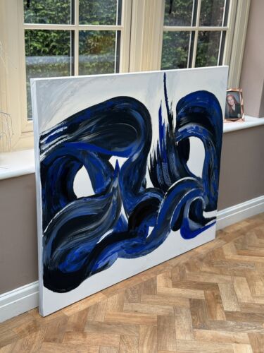 Richter Original Abstract Oil Painting On Canvas 120x100x4cm Seaside Escape I