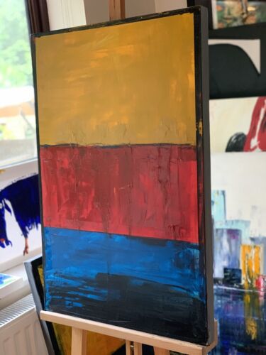 Rothko style Original Abstract Oil Painting On Canvas 76x52cm Seaside Colour II