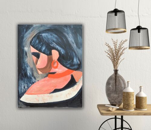 Original Abstract Oil Painting On Canvas 50x40cm Francis Picabia study