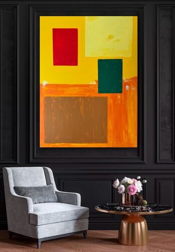 Hans Hofmann 1880-1996 Rate Abstract Oil Painting On Canvas 121x92cm Moonlit study
