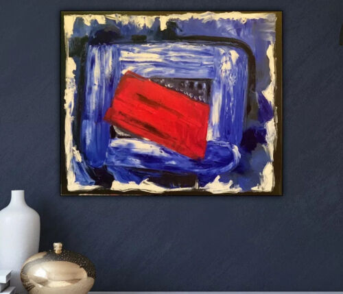 Howard Hodgkin Style Original Oil Painting 50X60cm On Canvas Ready To Hang City study