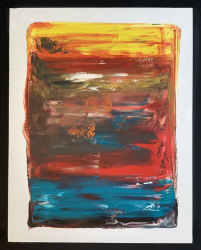 Rothko Style Original Oil painting On Canvas 50x40cm Botanical in Oka Painting 1