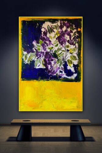 Rothko style Abstract Impressionist Original Oil Painting 90X60cm Window Blossom