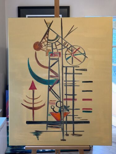 Wassily Kandinsky Abstract Oil Painting On Canvas 100x80cm ‘Improvisation’ 1927 study