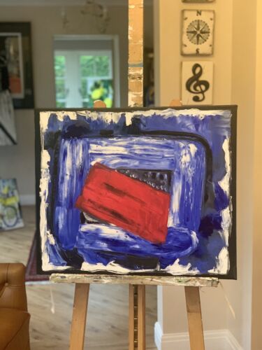 Howard Hodgkin Style Original Oil Painting 50X60cm On Canvas Ready To Hang City study