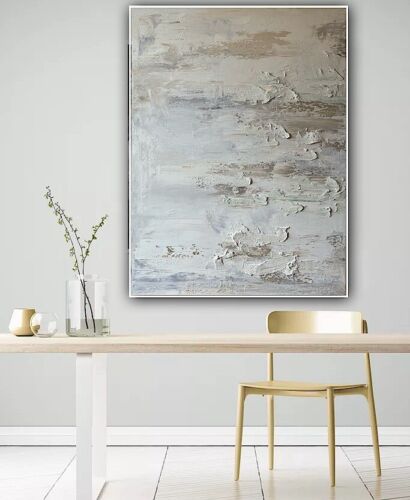 Richter StyLe Abstract Original Oil Painting On Canvas 80x60cm Textured Dessert