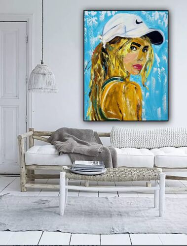 Oka Contemporary Abstract Original Oil Painting On 90x70cm Canvas Dream Girl portrait