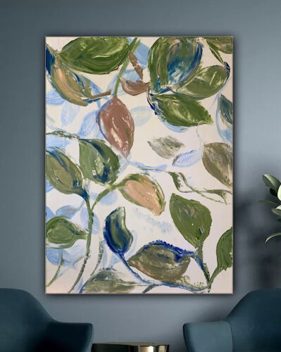 Impressionist Style Original Oil painting On Canvas 62x45cm Botanical Spring Oka floral
