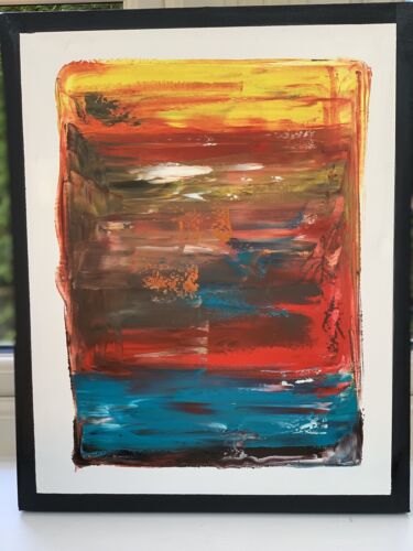 Rothko Style Original Oil painting On Canvas 50x40cm Botanical in Oka Painting 1