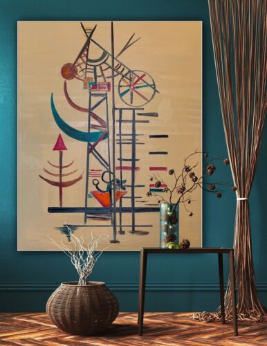 Wassily Kandinsky Abstract Oil Painting On Canvas 100x80cm ‘Improvisation’ 1927 study