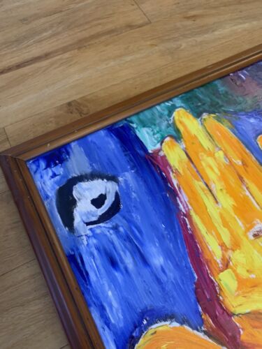 Framed Rare Paul Gauguin Portraits Scene 5 Original Abstract Painting 56X56cm study