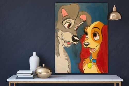 Customised Oil Painting On Linen Canvas Children’s Favourite Characters, Disney, animal