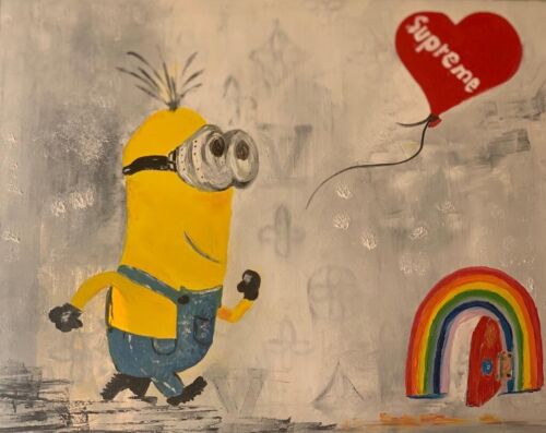 Customised Oil Painting On Linen Canvas Children’s Favourite Characters, Disney, animal