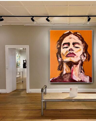Richter StyLe Abstract Original Oil Painting On Canvas 100x80cm Graffiti pop art portrait