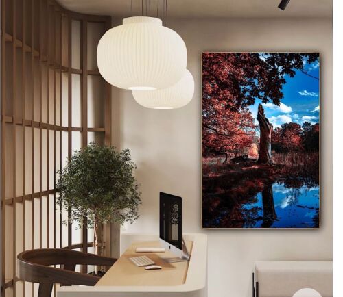 Large Abstract limited print On 81 x 55cm canvas City Scroll London Free postage
