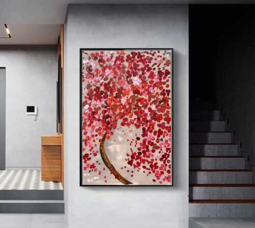 Van Gogh style Cherry blossom Original Abstract Oil Painting On Canvas 76x50cm
