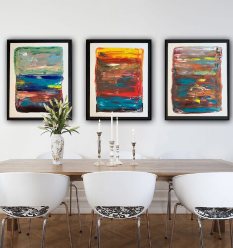Rothko Style Original Oil painting On Canvas 50x40cm Botanical in Oka Painting 1