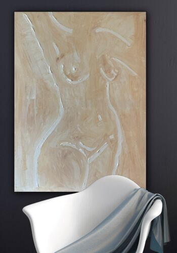 Oka Design Contemporary Abstract Original Oil Painting On 80x60cm Canvas Nude