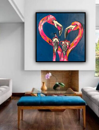 Richter Style Modern Abstract Oil Painting On Canvas 51x51cm Family Love Tate