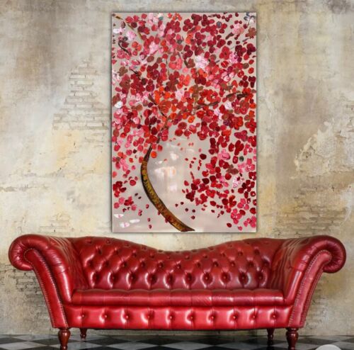 Van Gogh style Cherry blossom Original Abstract Oil Painting On Canvas 76x50cm