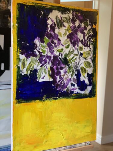 Rothko style Abstract Impressionist Original Oil Painting 90X60cm Window Blossom