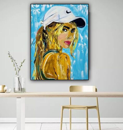 Oka Contemporary Abstract Original Oil Painting On 90x70cm Canvas Dream Girl portrait