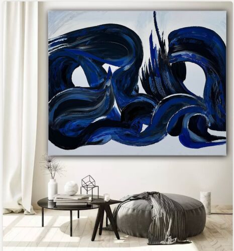 Richter Original Abstract Oil Painting On Canvas 120x100x4cm Seaside Escape I
