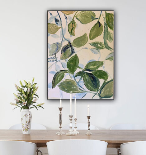 Impressionist Style Original Oil painting On Canvas 62x45cm Botanical Spring Oka floral