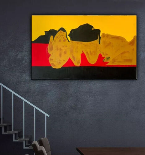 Robert Motherwell Abstract Style XLarge Oil Painting On Canvas 122X 76cm Tate study