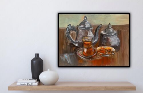 Original Impressionist Oil Painting On 1.5mm Canvas , 30 CmX40cm Turkish Tea