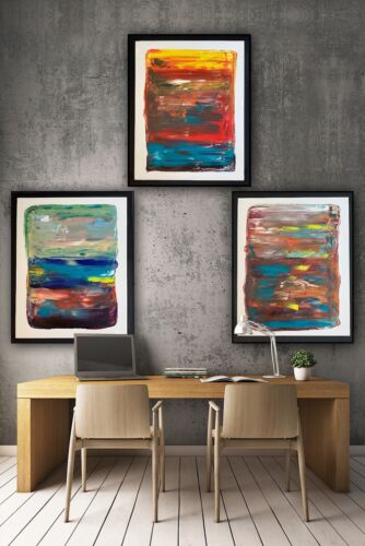 Rothko Style Original Oil painting On Canvas 50x40cm Botanical in Oka Painting 1