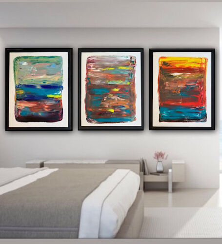Rothko Style Original Oil painting On Canvas 50x40cm Botanical in Oka Painting 1
