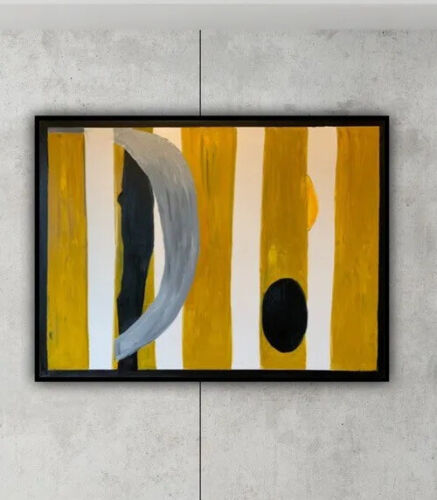 Robert Motherwell Style XLarge Oil Painting On Canvas 122X 92cm Abstract Tate study