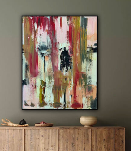 Richter StyLe Original Abstract Oil Painting On Canvas 50 X40cm City Shadows