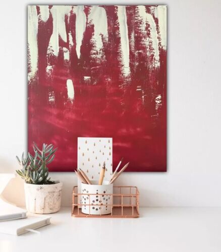 Large Original Mark Rothko Style Oil Painting On Wood Size 50cmX60 Cm In Harrods