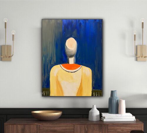 Richter Original Abstract Oil Painting On Canvas 50x40cm Fashion Queen Modern
