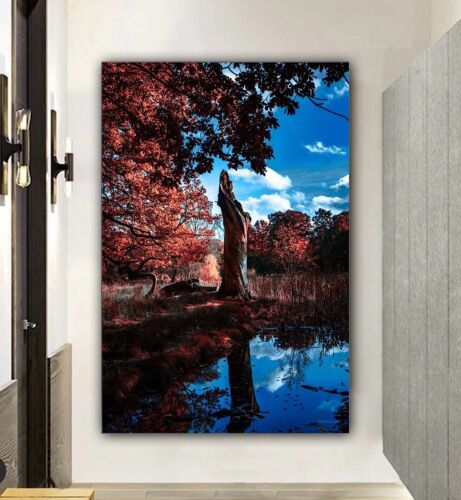 Large Abstract limited print On 81 x 55cm canvas City Scroll London Free postage