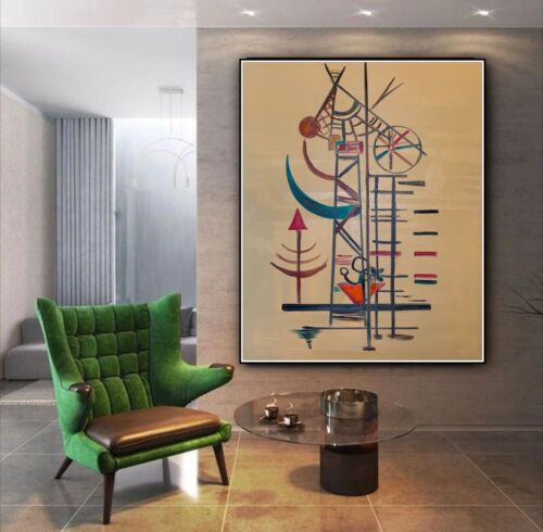 Wassily Kandinsky Abstract Oil Painting On Canvas 100x80cm ‘Improvisation’ 1927 study