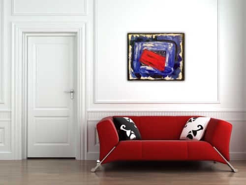 Howard Hodgkin Style Original Oil Painting 50X60cm On Canvas Ready To Hang City study