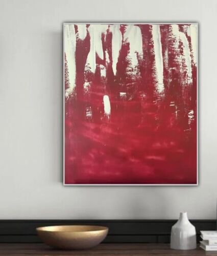 Large Original Mark Rothko Style Oil Painting On Wood Size 50cmX60 Cm In Harrods